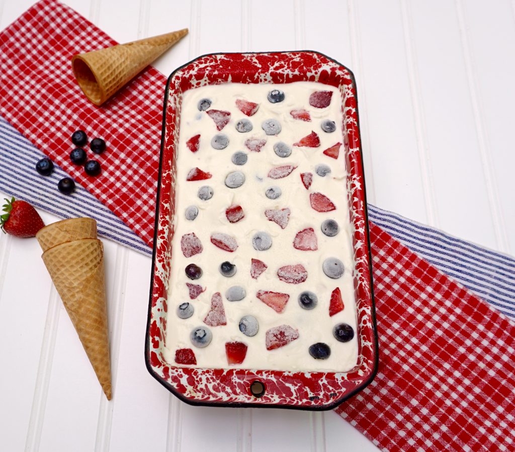 No Churn Berry Ice Cream