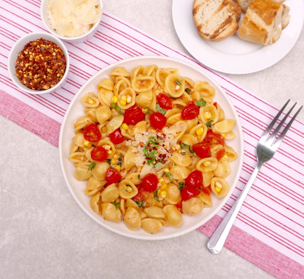 Tomato Corn Orecchiette