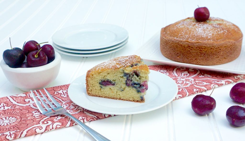 Cherry Olive Oil Cake