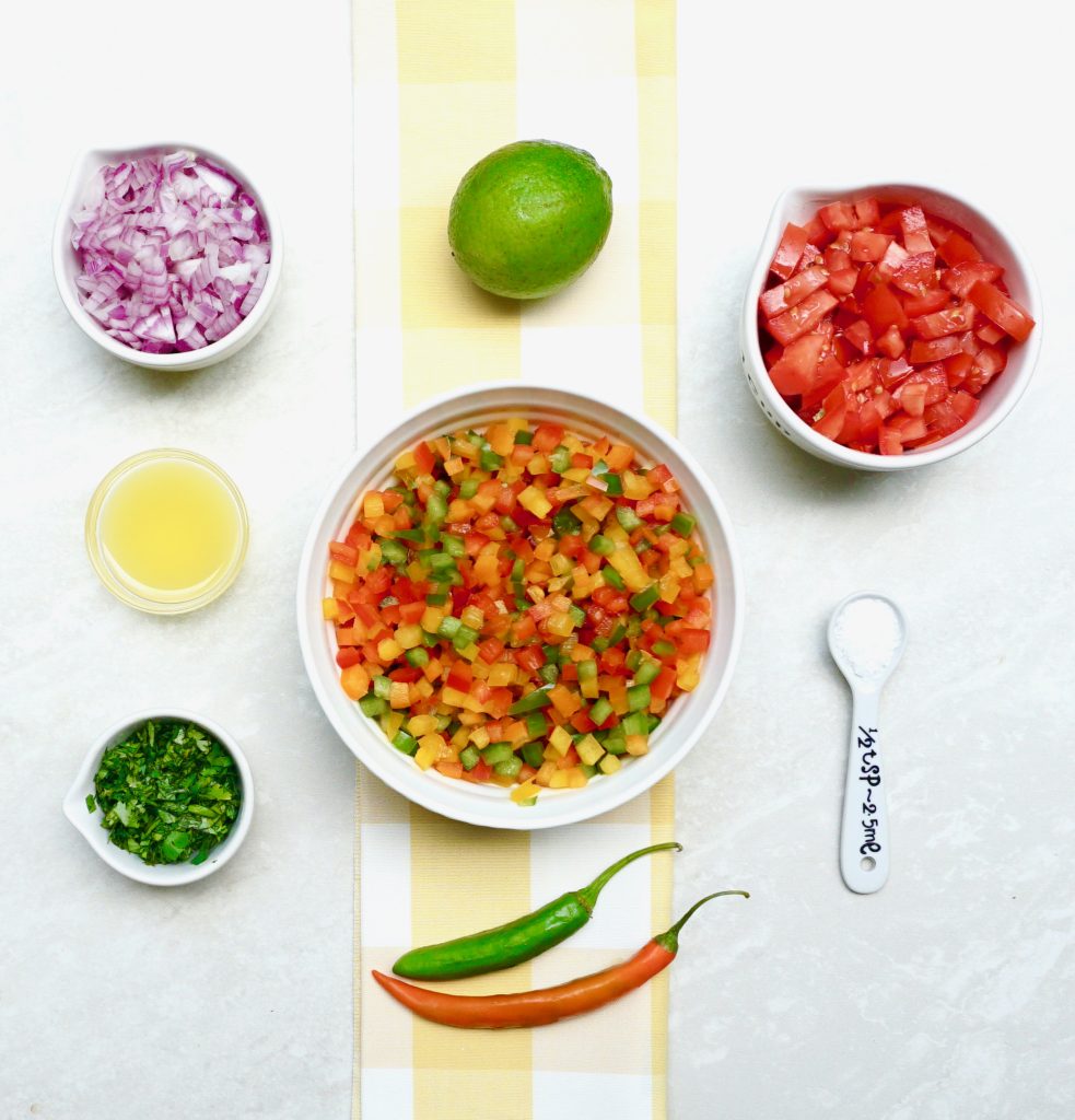 Ingredients for the salsa