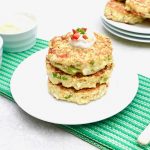 Cheesy Cauliflower Fritters