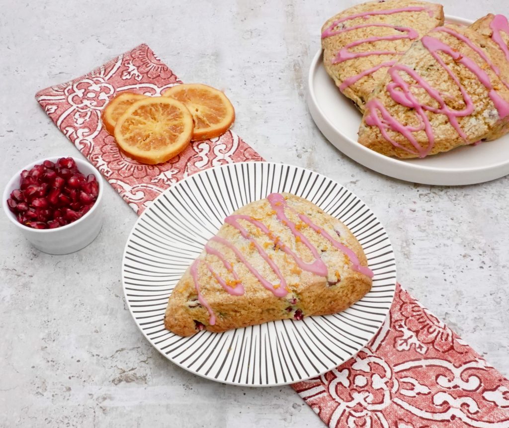 Orange Pomegranate Scones