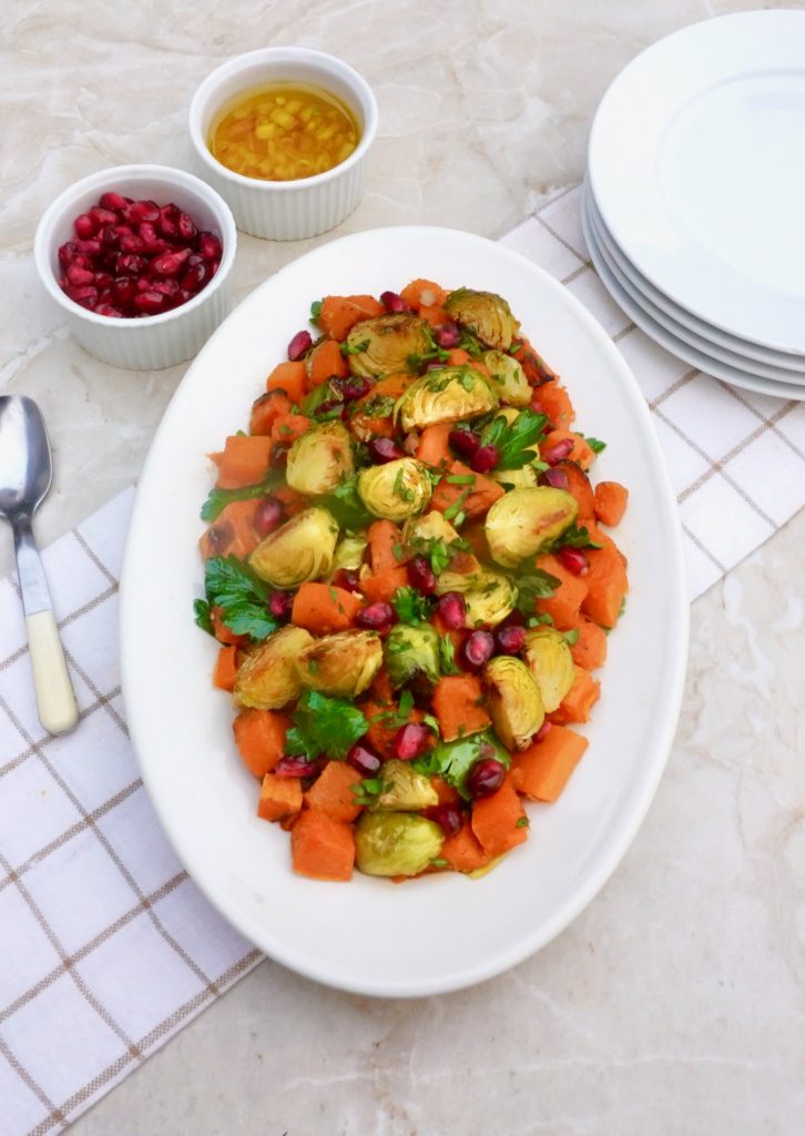 Roasted Butternut Brussel Sprout Salad