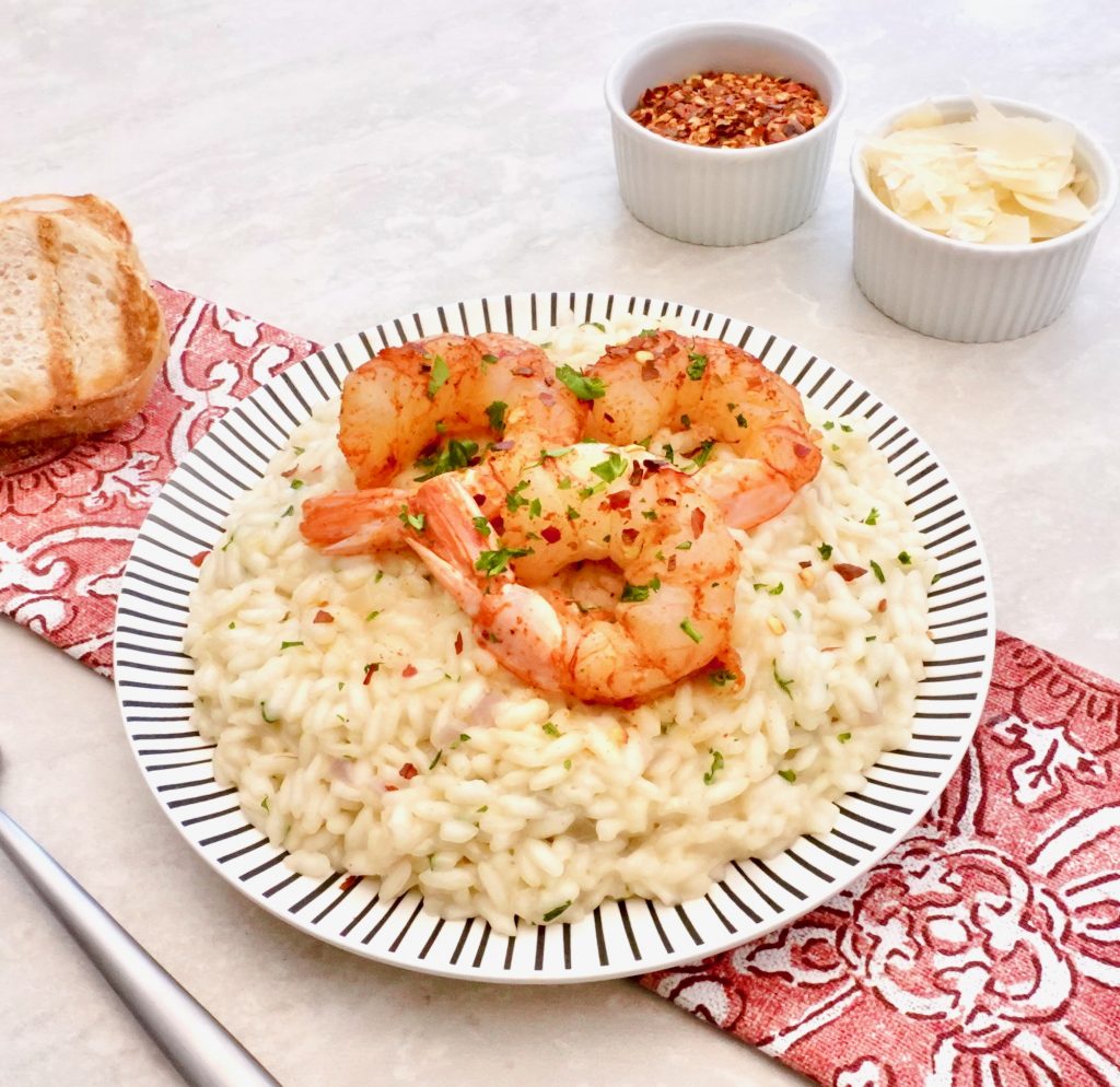 Roasted Shrimp Risotto