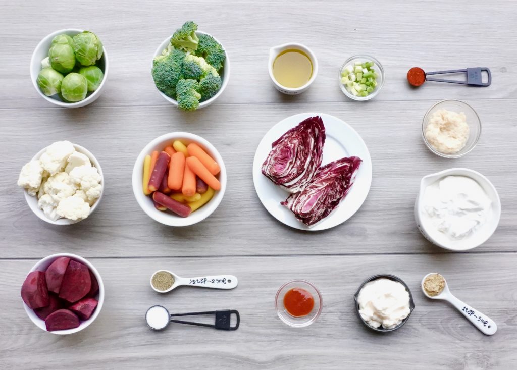 Roasted Vegetable Crudité Platter