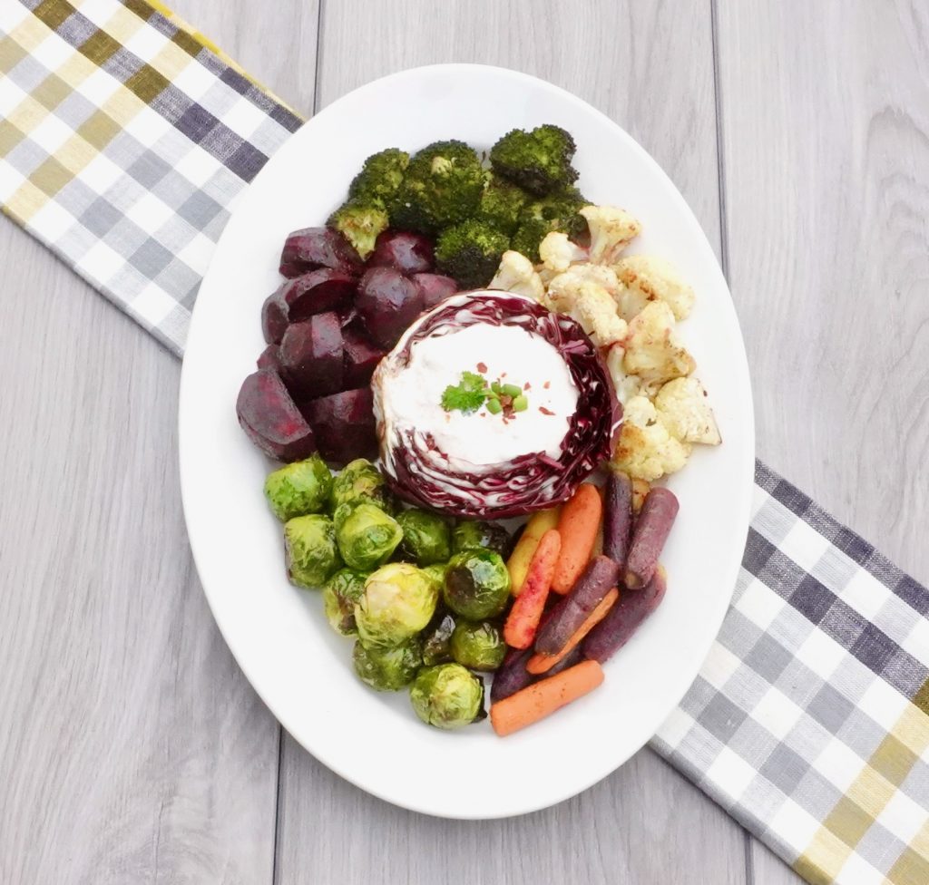 Roasted Vegetable Crudité Platter