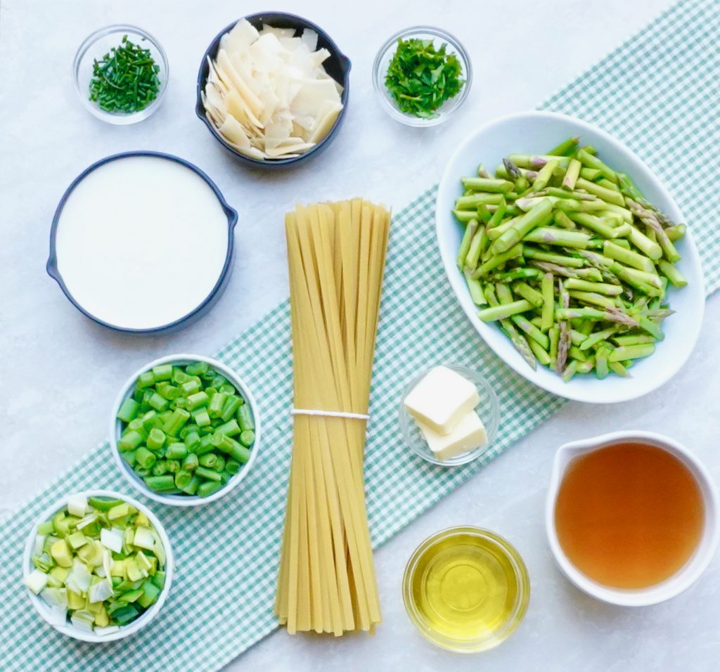 Green Vegetable Fettuccine