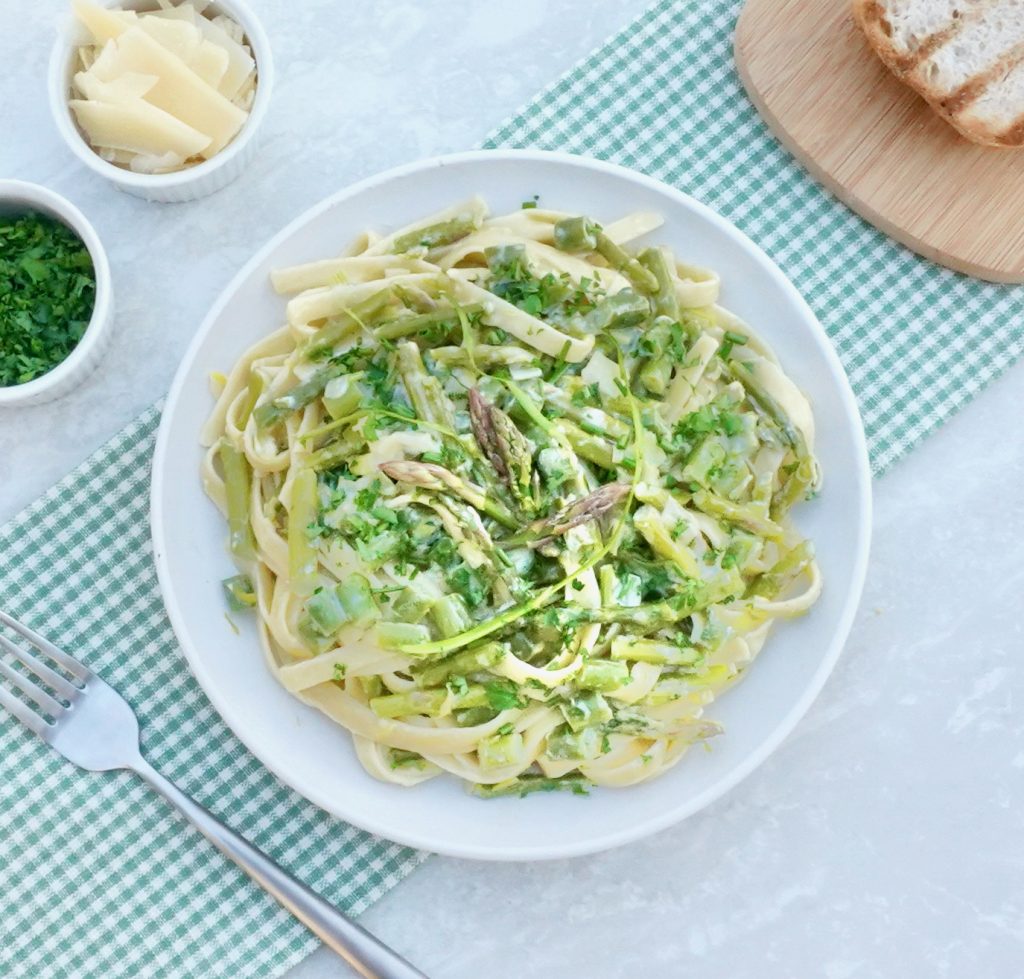 Green Vegetable Fettuccine