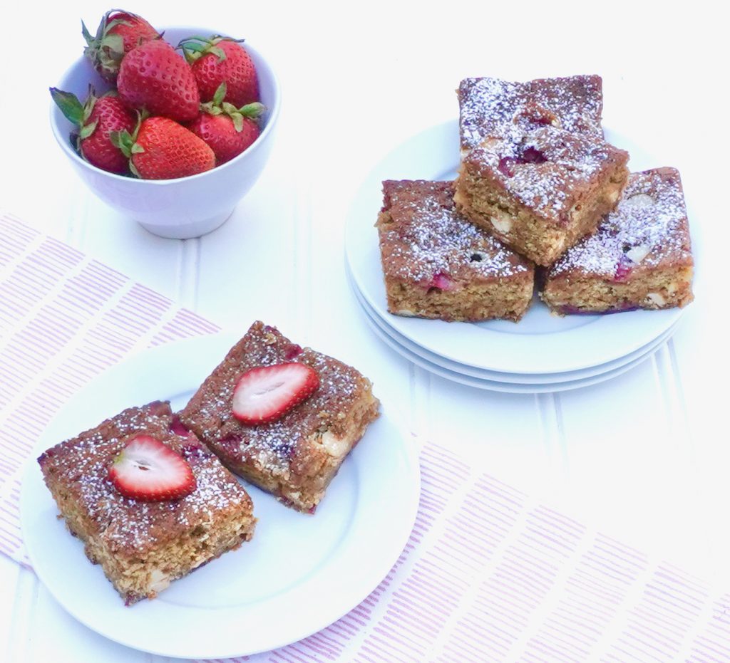 Strawberry Blondies