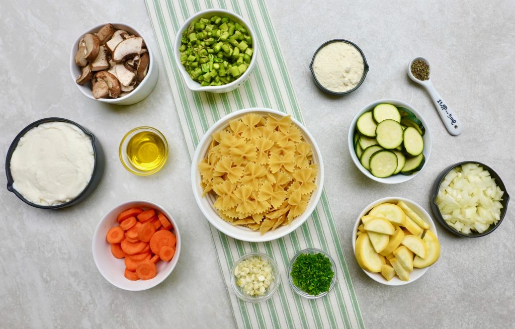 Creamy Vegetable Farfalle 