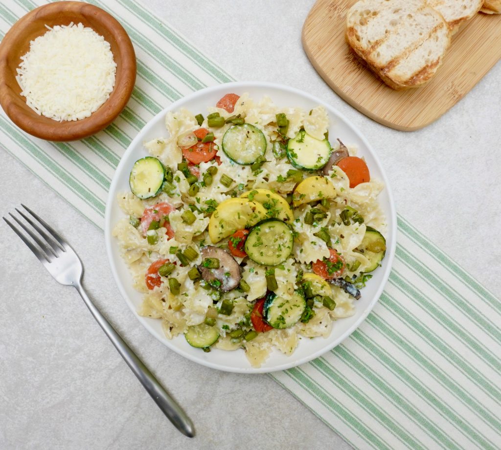 Creamy Vegetable Farfalle 