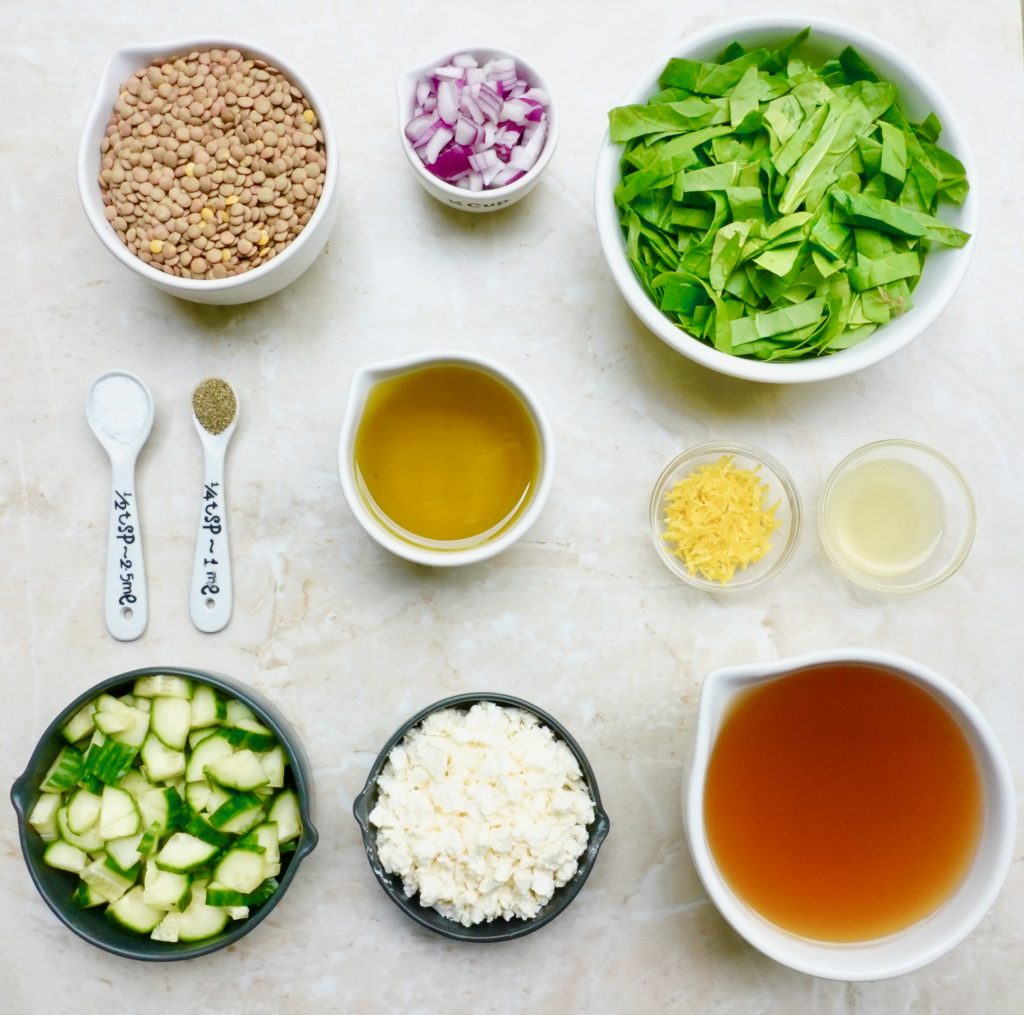 Lentil Spinach Salad