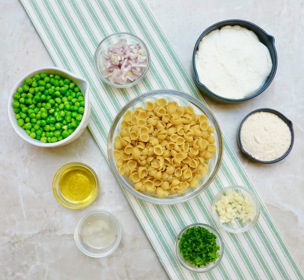 Creamy Pea Shell Pasta