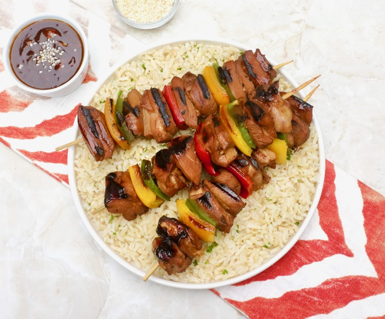 Honey Teriyaki Chicken Kabobs AnotherTablespoon