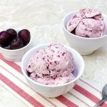 Roasted Cherry No Churn Ice Cream