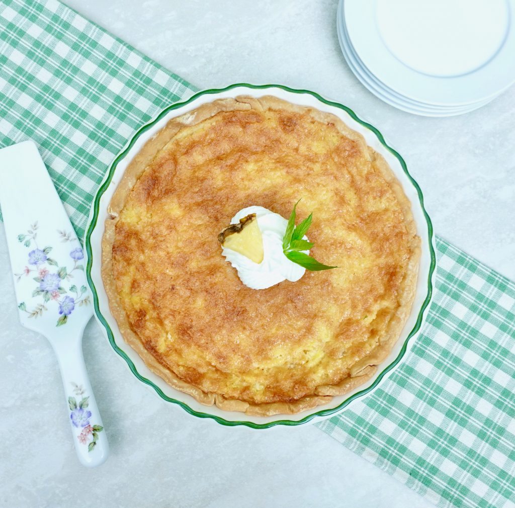 Pineapple Coconut Chess Pie