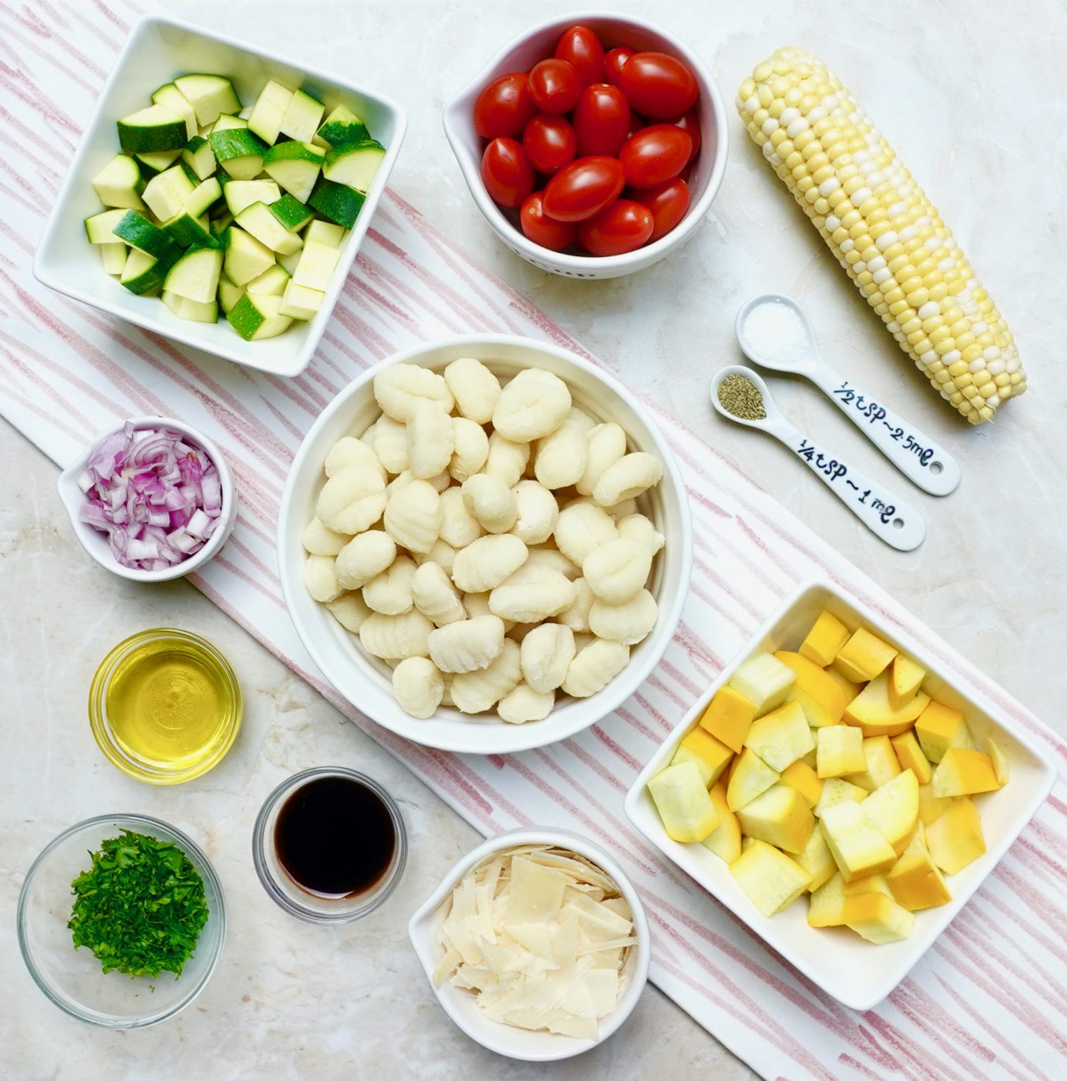 Vegetable Gnocchi Recipe with Fresh Summer Vegetables