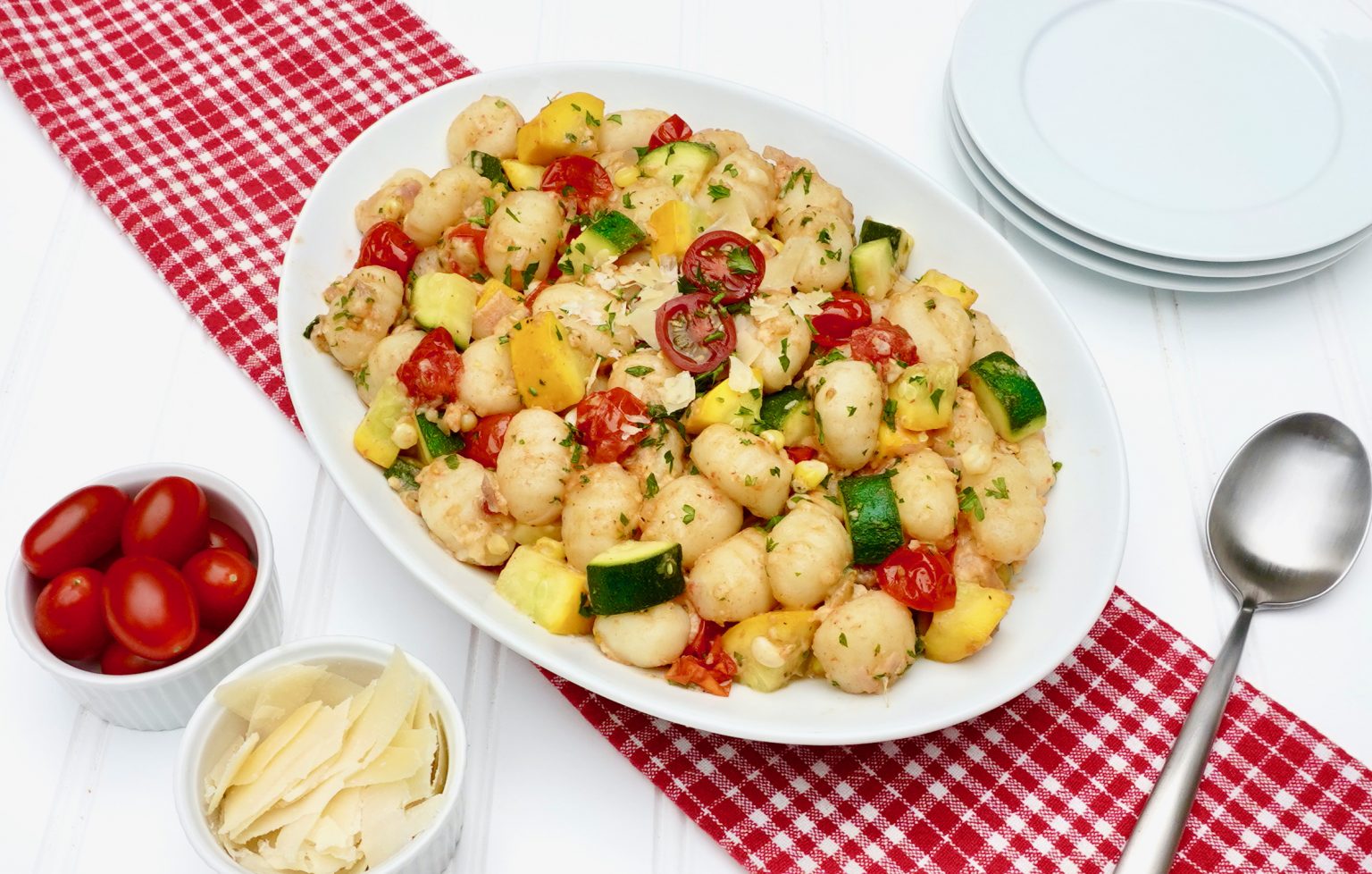 Vegetable Gnocchi Recipe with Fresh Summer Vegetables