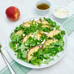 Feta Peach Arugula Salad