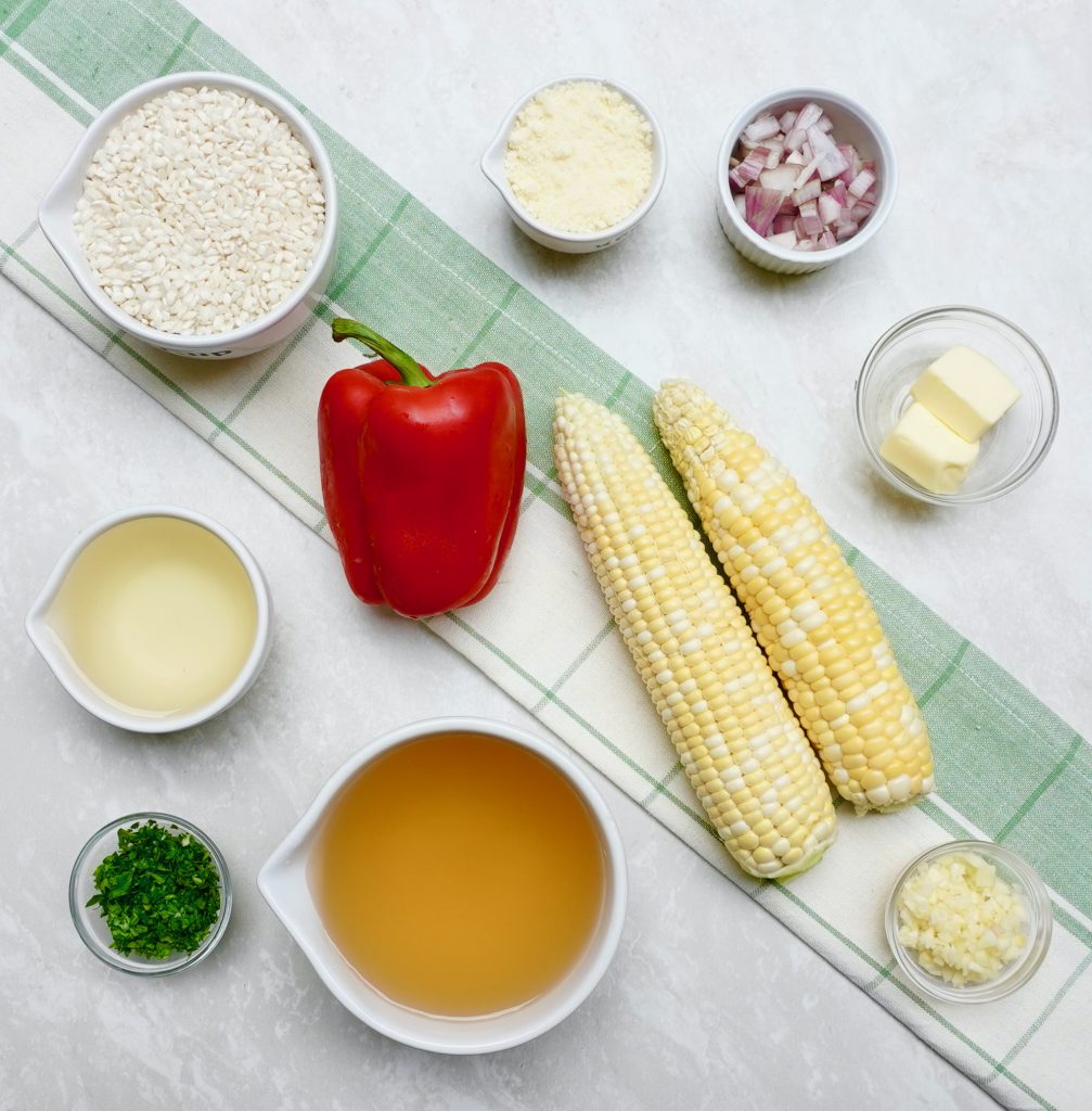 Red Pepper Corn Risotto