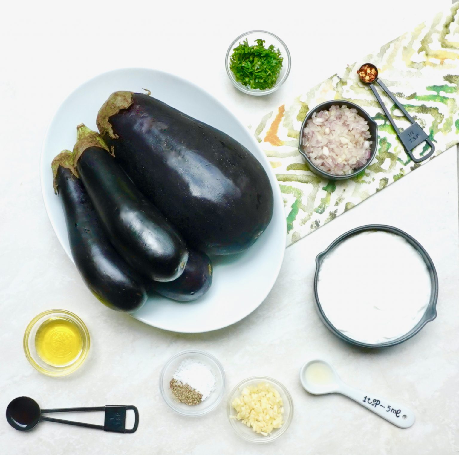 Roasted Eggplant Dip is a healthy vegetarian dip that is full of flavor.