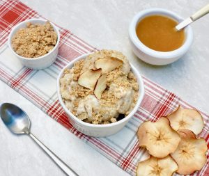 Apple Crumble Ice Cream is like apple pie with ice cream on top