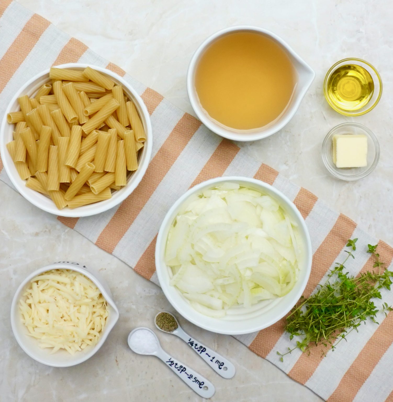 French Onion Ziti is a flavorful one pot vegetarian pasta dish.