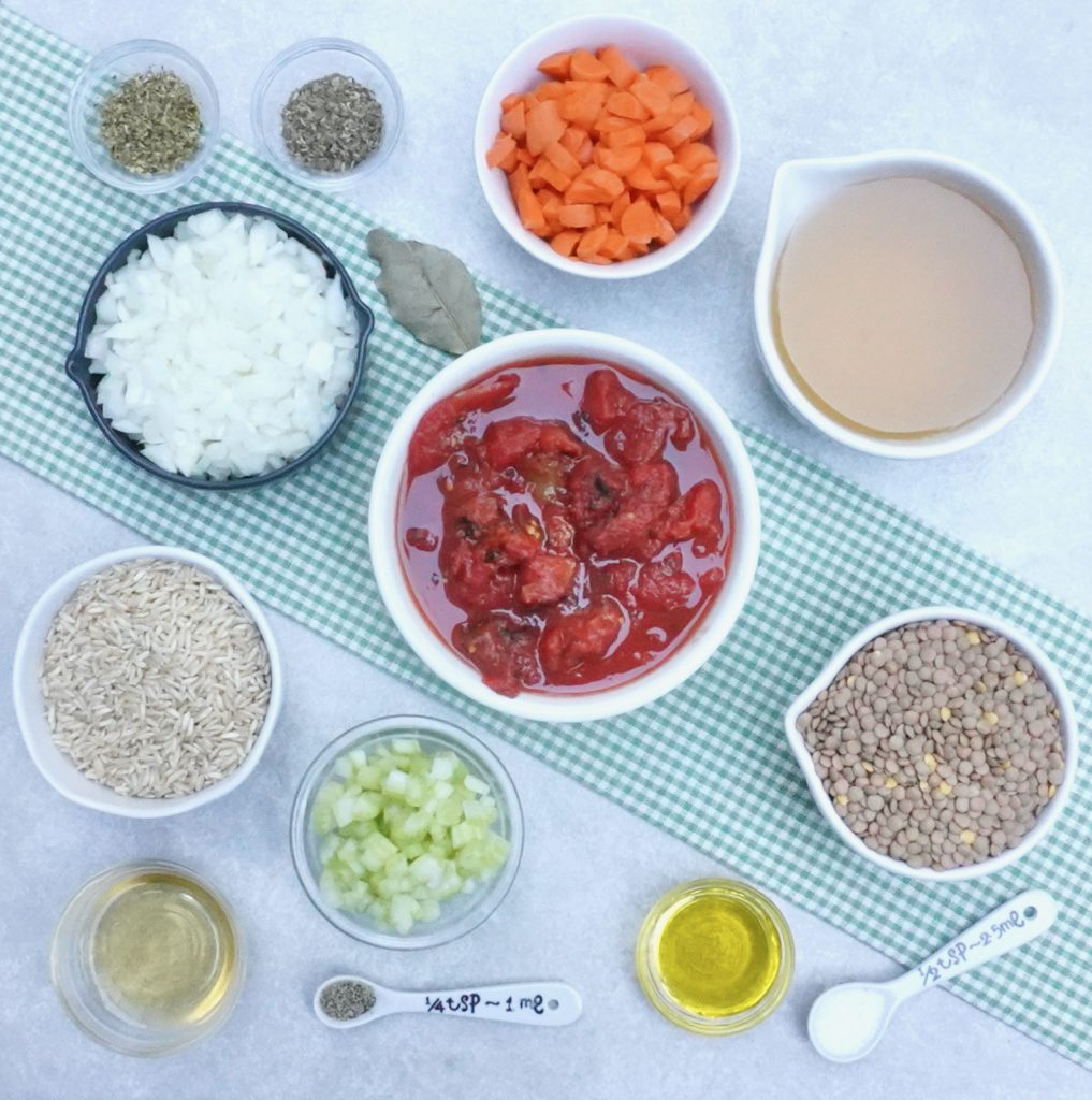 Lentil Brown Rice Soup