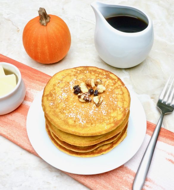 Healthy Blender Pumpkin Oatmeal Pancakes Recipe