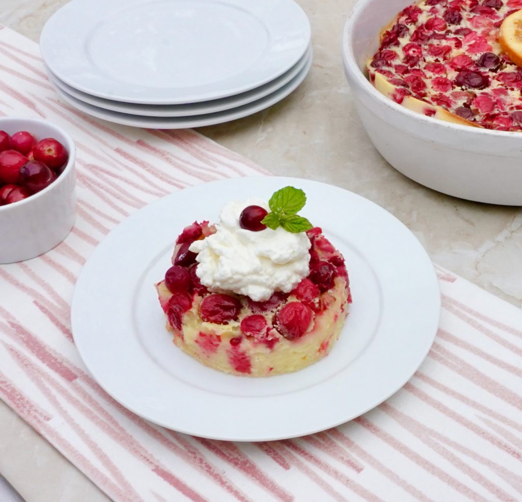 Cranberry Orange Clafoutis