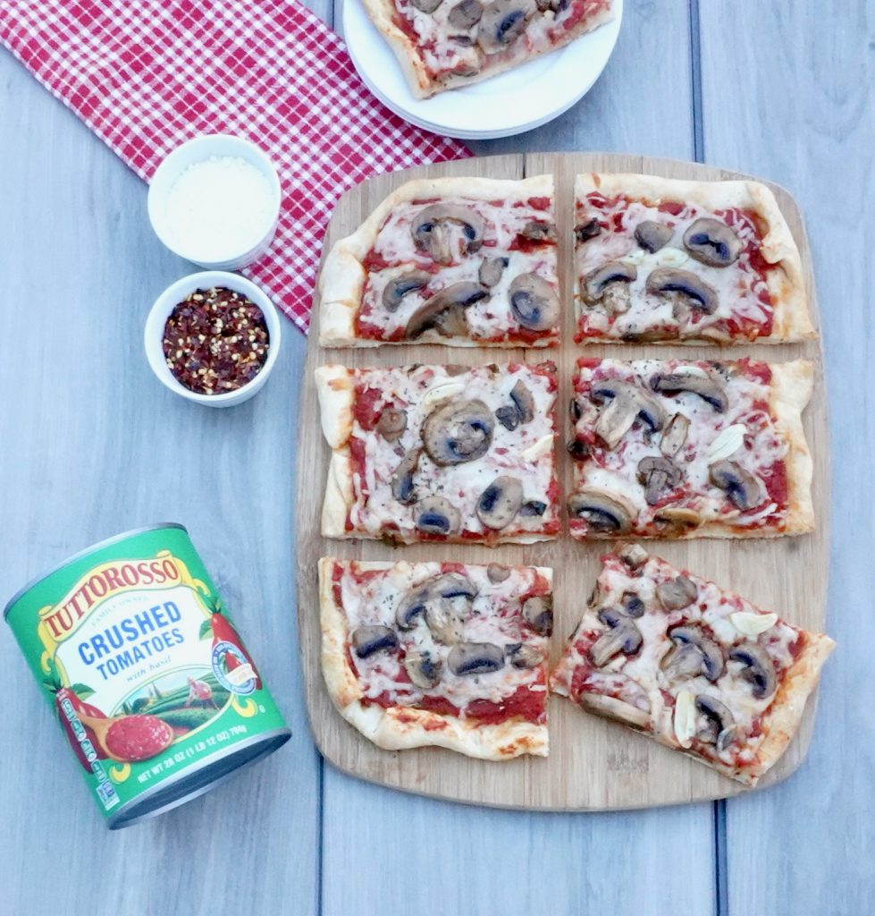 Mushroom Pizza Rustico