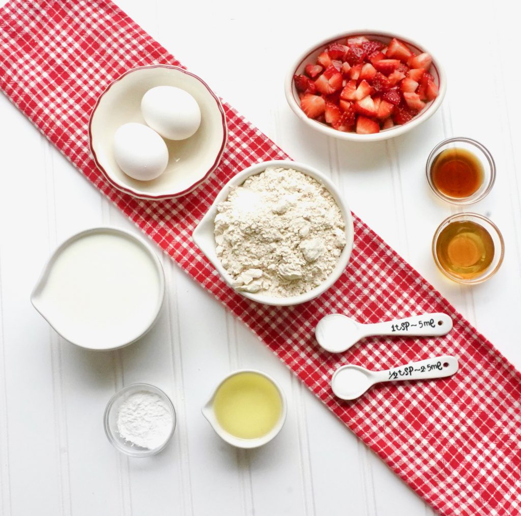 Strawberry Whole Grain Pancakes