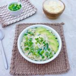 Savory Spinach Avocado Oatmeal