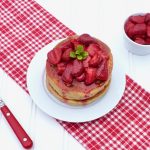 Whole Grain Strawberry Pancakes
