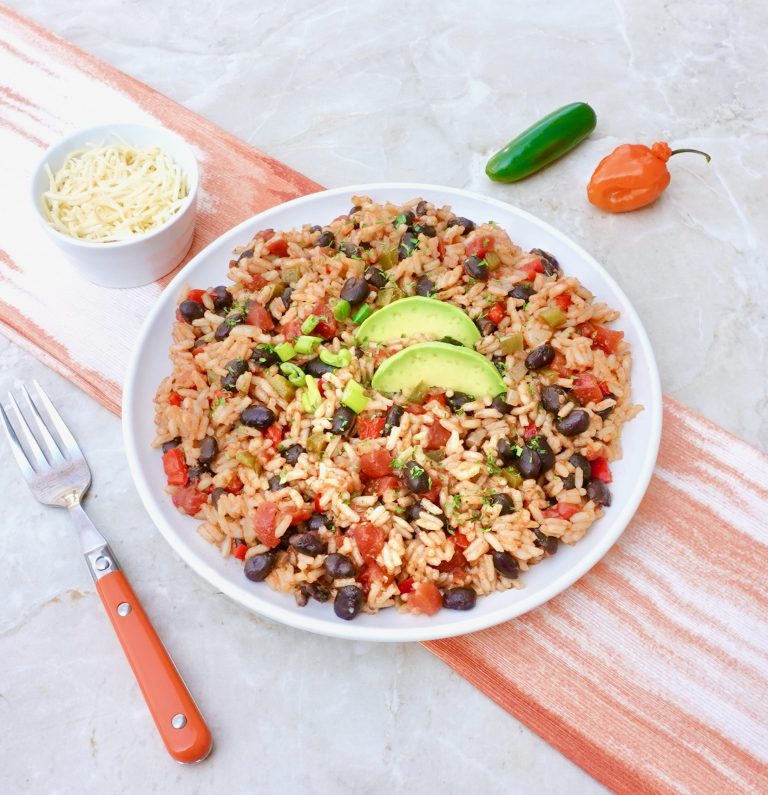 Black Bean Mexican Rice Easy Vegan One Pot Recipe