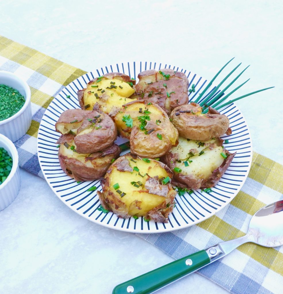 Crispy Chive Potatoes