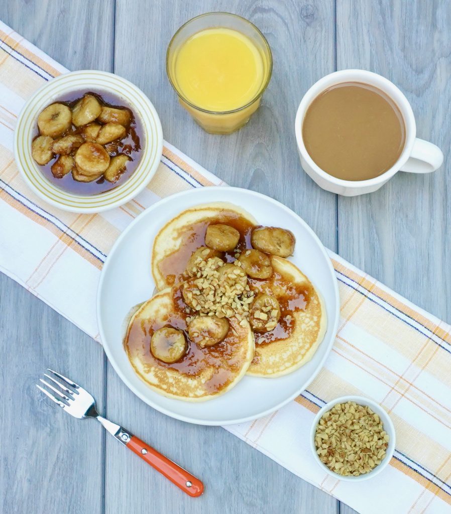 Bananas Foster Pancakes