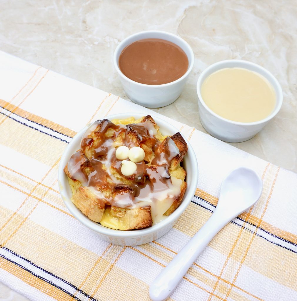 Chocolate Condensed Milk Bread Pudding Sauce