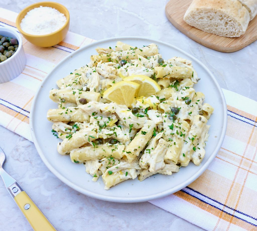 Creamy Chicken Piccata Pasta