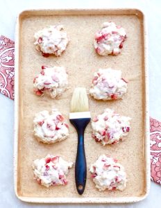 Homemade Strawberry Drop Biscuits
