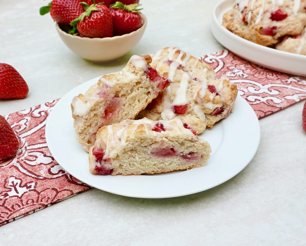 Homemade Strawberry Drop Biscuits