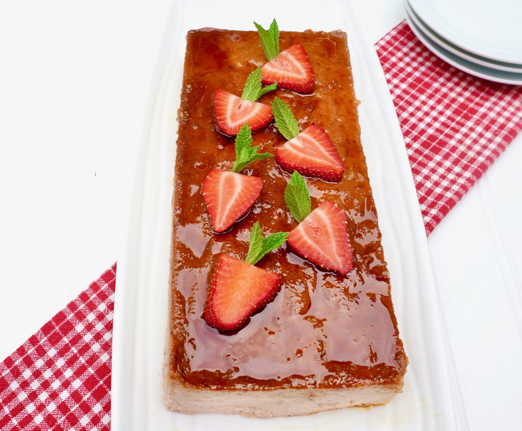 Strawberry Flan