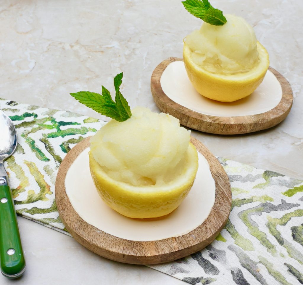 Lemon sorbet recipe best sale no ice cream maker