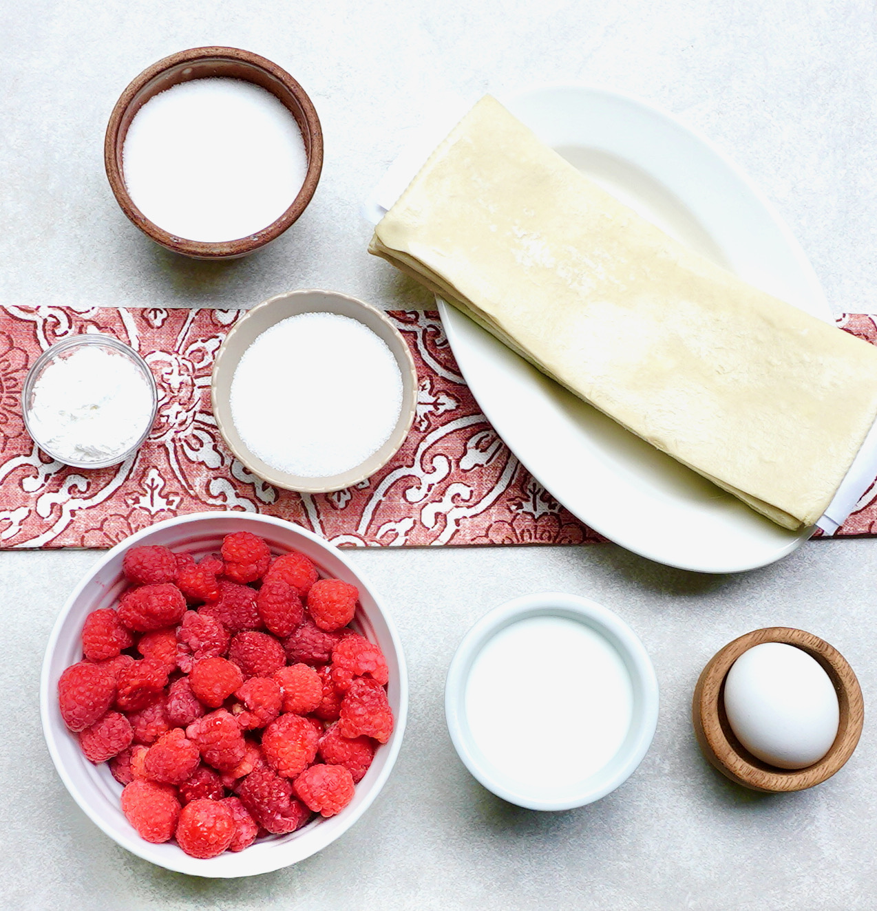 Easy Raspberry Turnovers with Puff Pastry Recipe