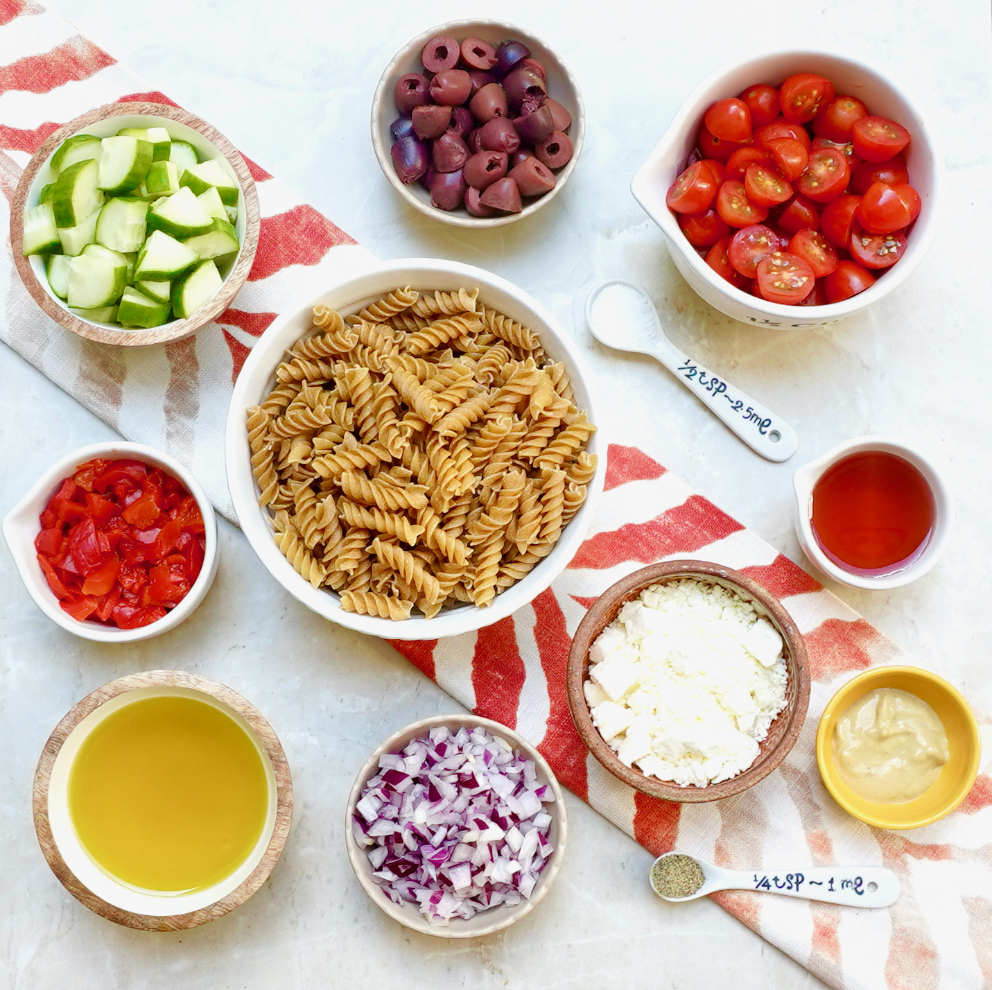 Easy To Make Greek Whole Wheat Pasta Salad Recipe 1060