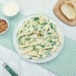 Creamy Garlic Spinach Penne