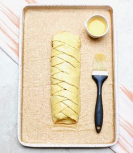 Pumpkin Cream Cheese Puff Pastry Braid