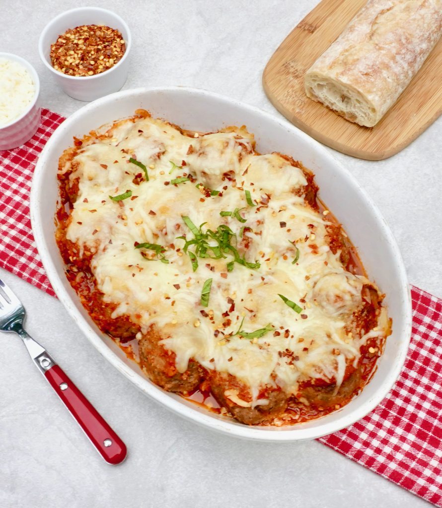 Meatball Parmesan Casserole