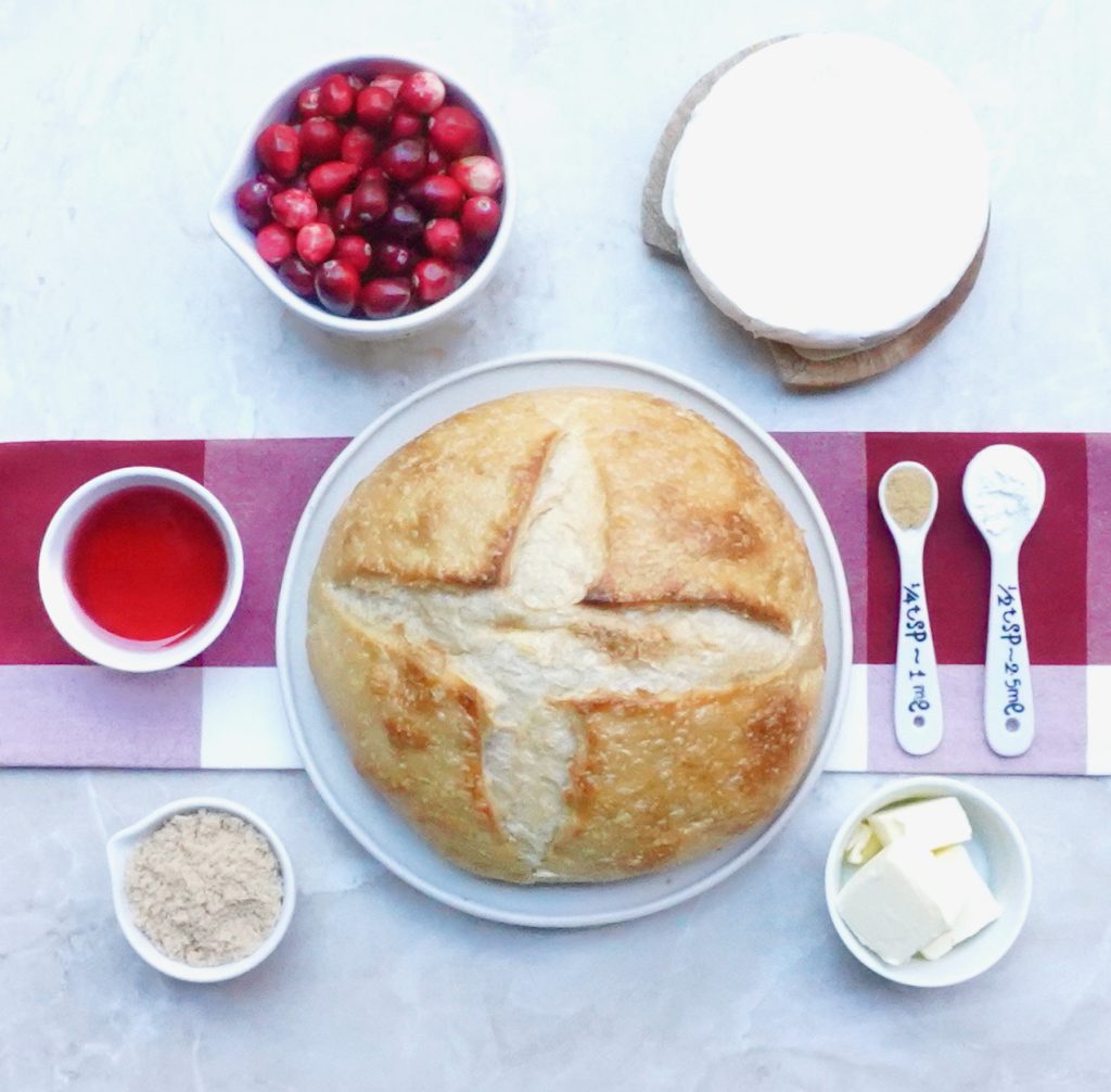 Cranberry Brie Pull Apart Bread