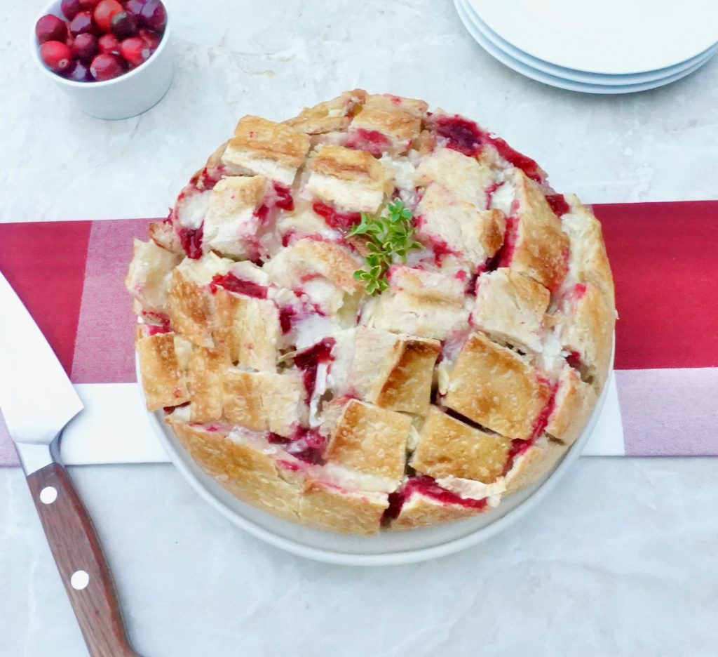 Cranberry Brie Pull Apart Bread